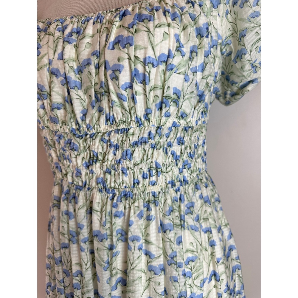 ASTR The Label Florentina Floral Tiered Maxi Dress Women M Blue NWOT - Picture 7 of 10